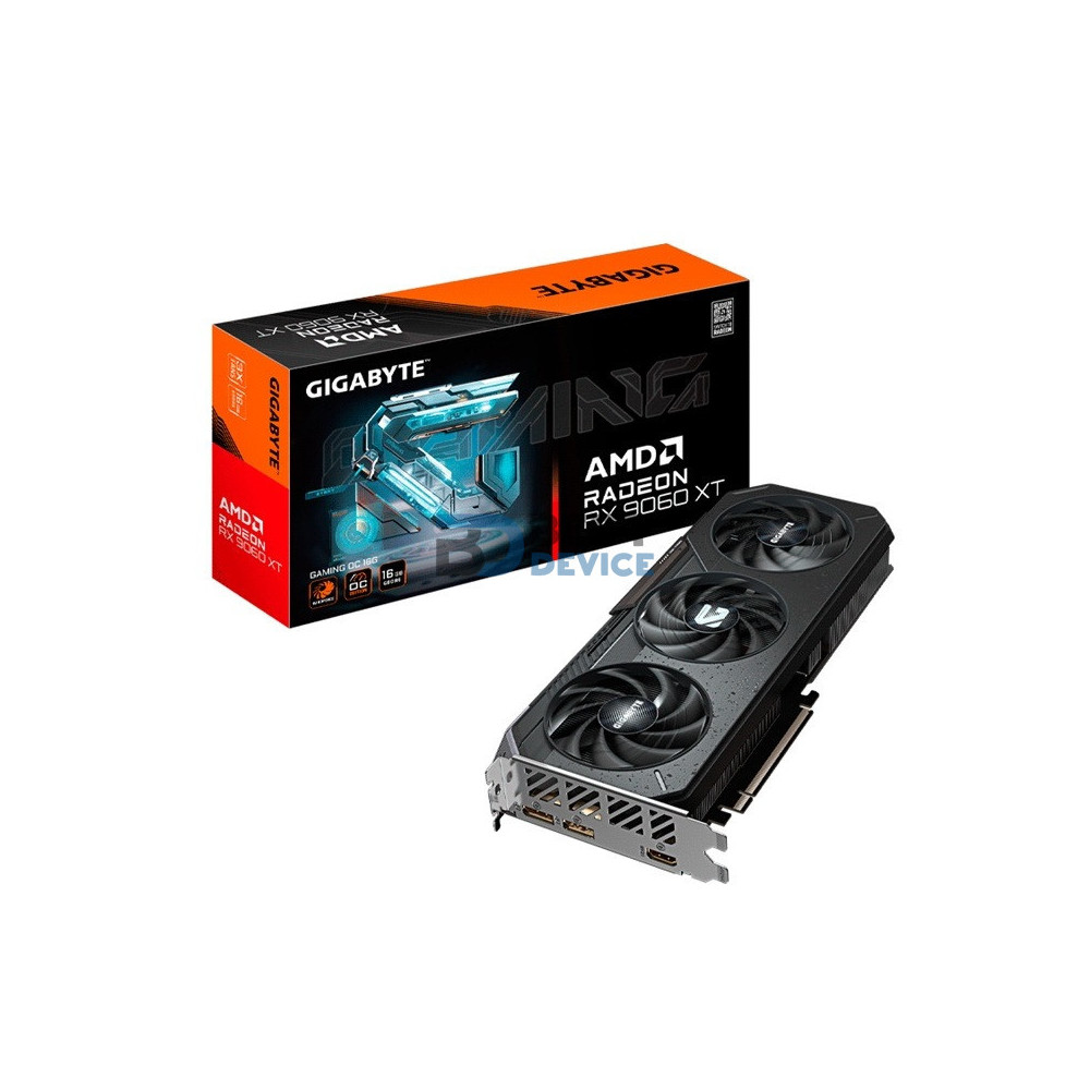TARJETA GRÁFICA GIGABYTE RX9060XT GAMING 16G OC DD6 GV-R9060XTGAMING OC-16GD