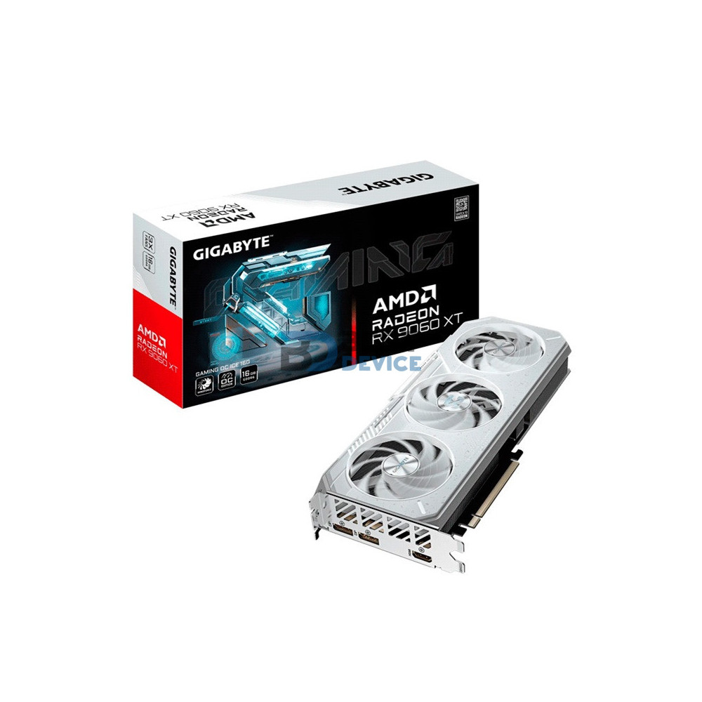 TARJETA GRÁFICA GIGABYTE RX9060XT GAMING 16G OC ICE DD6 GV-R906XGAMINGOCICE-16GD