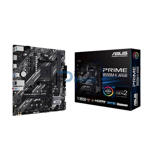 PLACA MADRE ASUS B550M-K ARGB PRIME AM4/S/R/HDMI/DP/2M2/DDR4/USB3.2/MATX