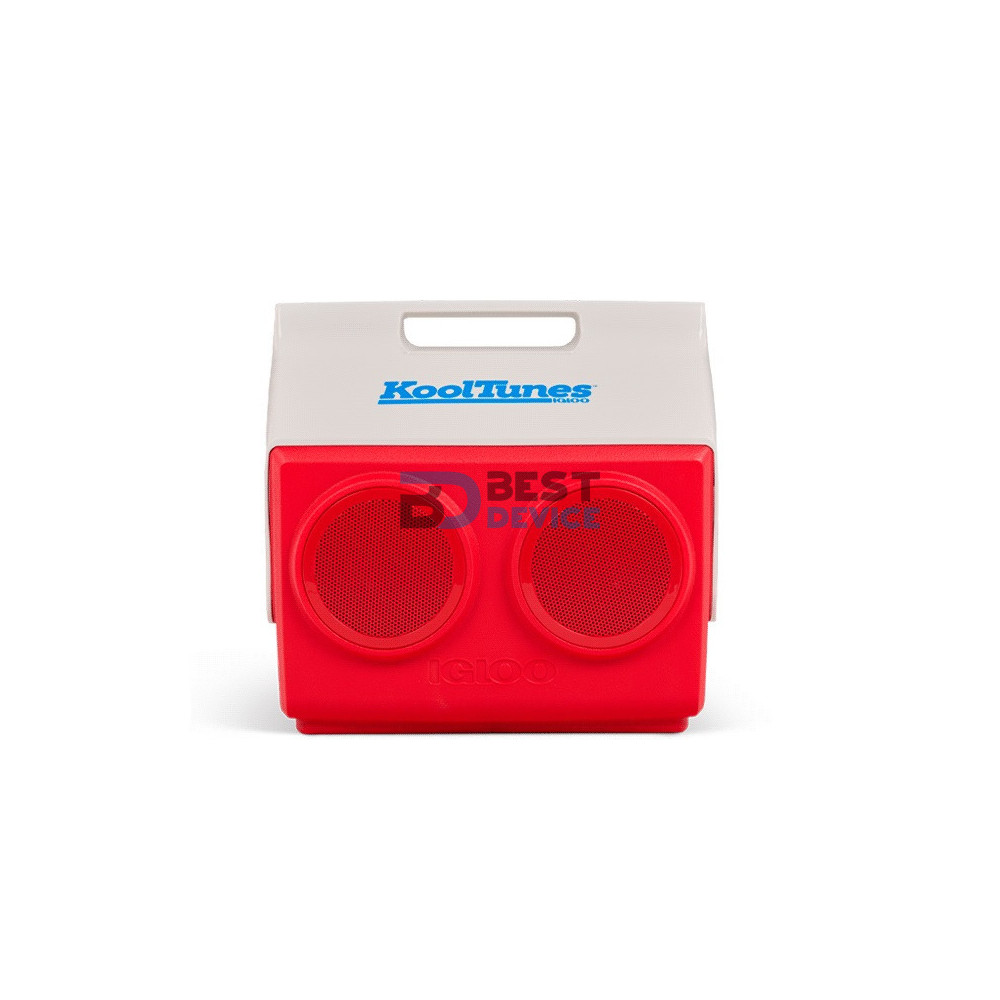 CONSERVADORA CON PARLANTE IGLOO 26 LATAS KOOLTUNES ROJO CON BLANCO 1P 37X28X35CM 27736