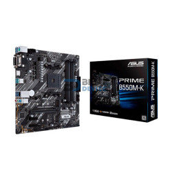 PLACA MADRE ASUS B550M-K PRIME AM4/V/S/R/DVI-D/HDMI/2M2/DDR4/USB3.2/MATX