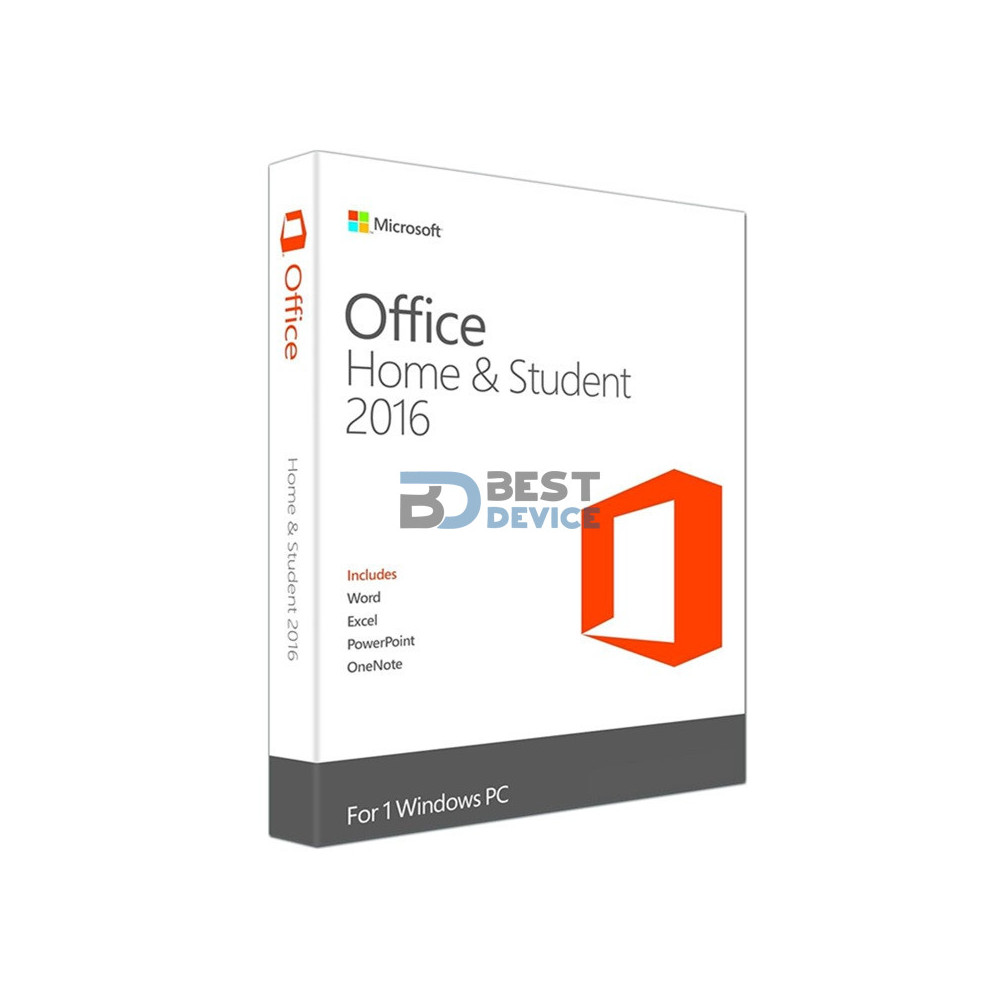 MICROSOFT OFFICE HOME & STUDENT 2016 OEM CARD 32/64