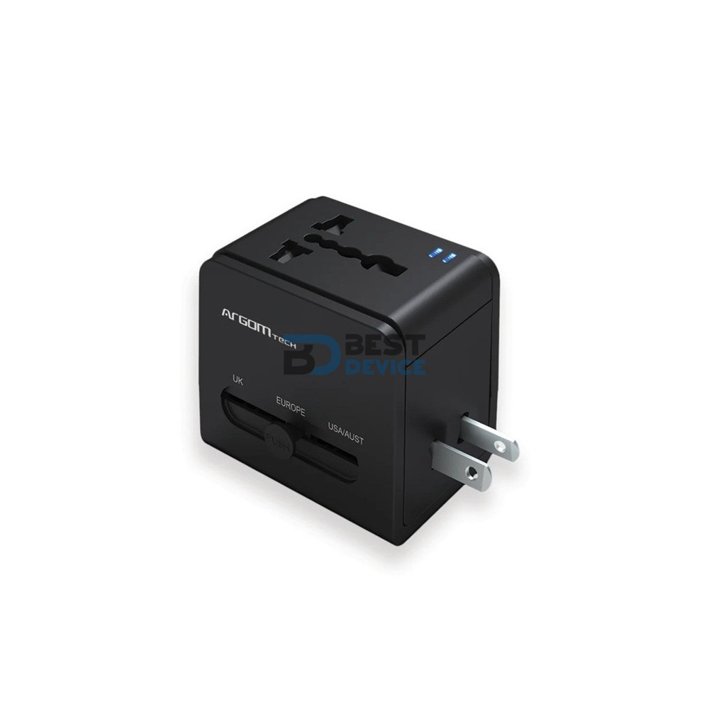 CARGADOR PARA PARED ARGOMTECH ARG-AC-0298BK TIPO C