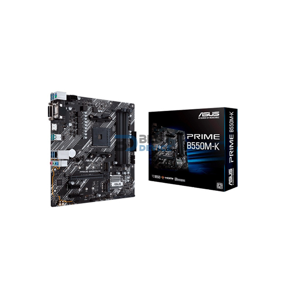 PLACA MADRE ASUS B550M-K PRIME AM4/V/S/R/HDMI/DVI/2M2/DD4/USB3.2/MATX
