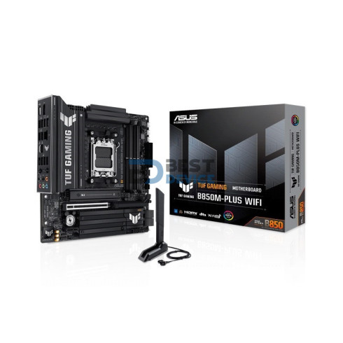 PLACA MADRE ASUS AM5 B850M-PLUS WIFI TUF GAMING DDR5 S/R/HDMI/DP/3M2/MATX