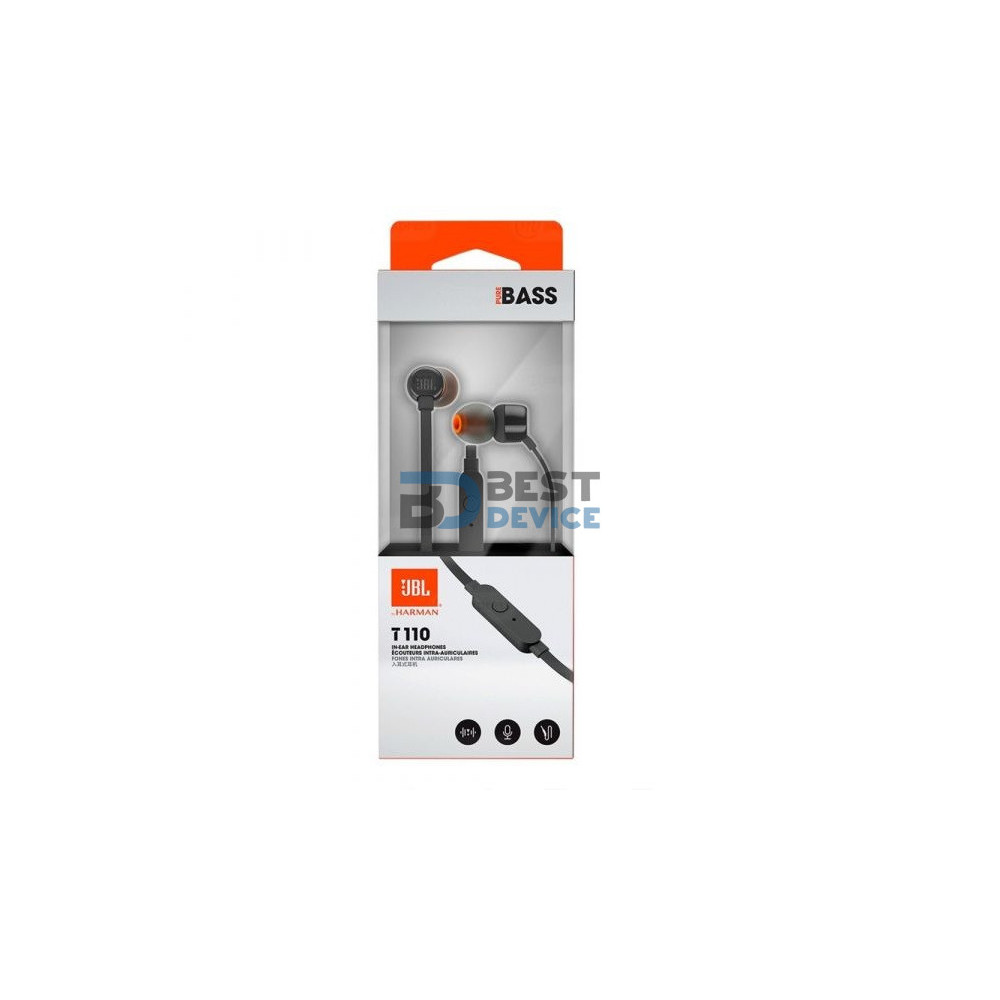 AURICULAR JBL T110 BLACK