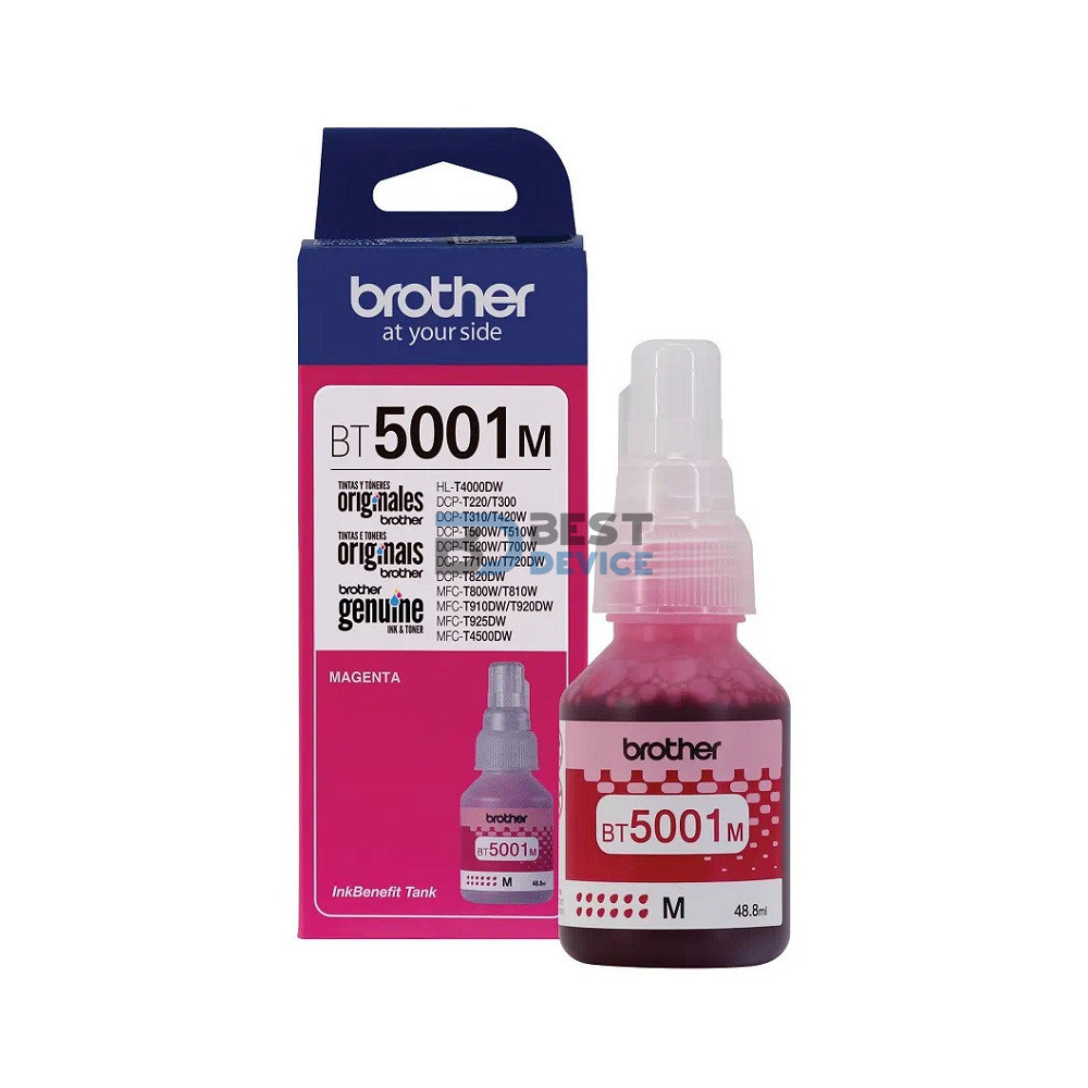 TINTA BROTHER BOTELLA BT5001M MAGENTA