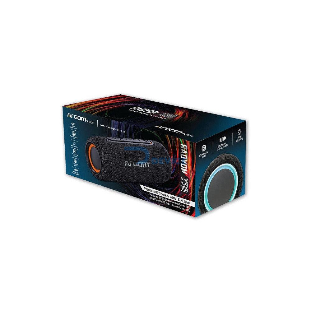 PARLANTE ARGOMTECH ARG-SP-3121BK RADYON X30 BT/WIR