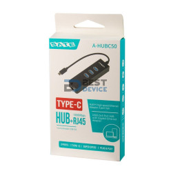 ADAPTADOR SATE A-HUBC50 USB-C-C RJ45/3 XUSB3