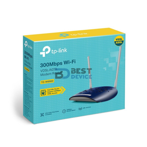 ROUTER TP-LINK MODEM WIFI VDSL/ADSL TD-W9960 300MB