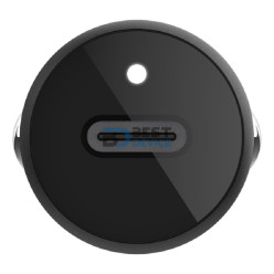 CARGADOR BELKIN PARA AUTO BLK23 30W LTG TO USB-C NEGR