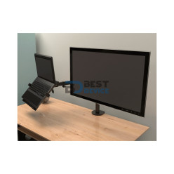 SOPORTE KLIP XTREME PARA 1 MONITOR-1 NOTEBOOK 13"-32"/15.6" KMM-301 8KG/ART/INCL/GIR
