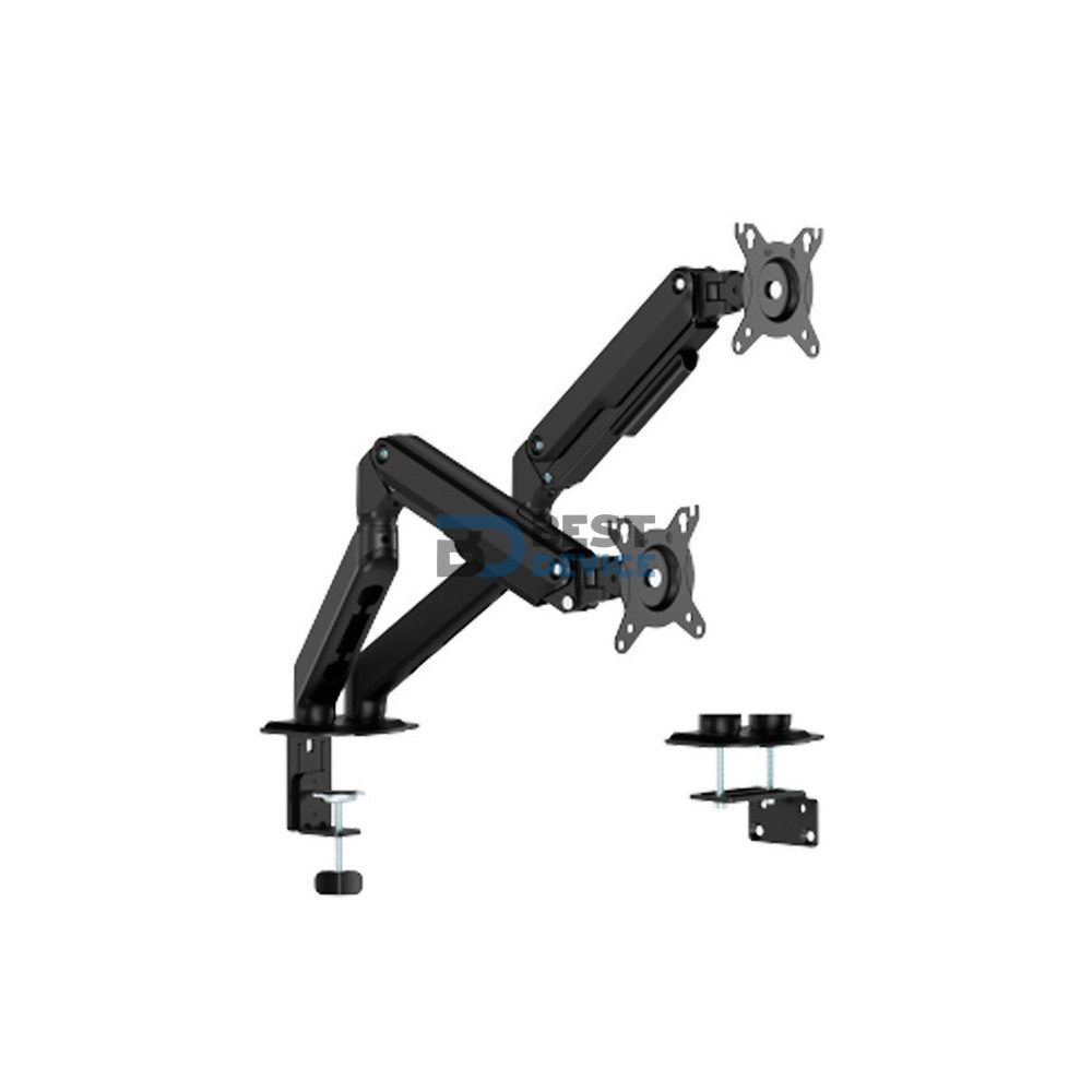 SOPORTE FTX PARA 2 MONITORES 17" A 32" C096E 9KG/ART/INC/GIR/ROT180/NEGRO