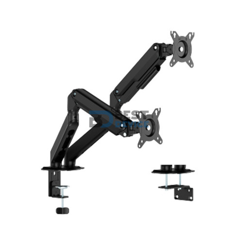 SOPORTE FTX PARA 2 MONITORES 17" A 32" C096E 9KG/ART/INC/GIR/ROT180/NEGRO