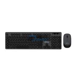 TECLADO+MOUSE FTX KM400 NUM/ESP/WIR/POP/NEGRO-GRIS