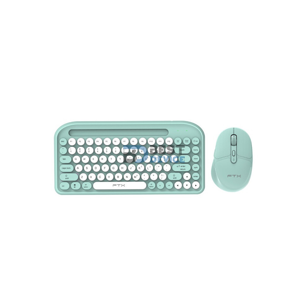 TECLADO+MOUSE WIR/BT FTXGK01 ESP/POP/VERD 106098