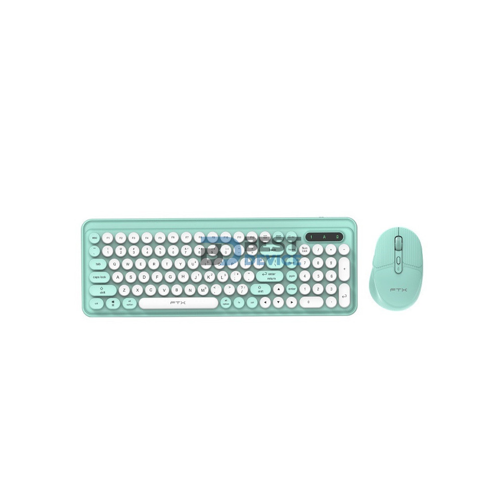 TECLADO+MOUSE WIR/BT FTXGK02 NUM/ESP/VERD 106159