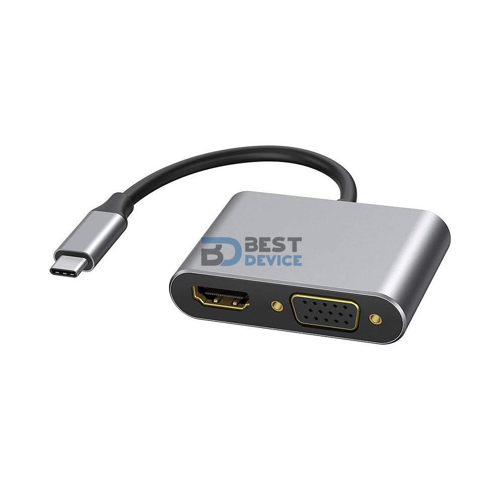 CABLE ADAPTADOR TIPO-C A HDMI/VGA