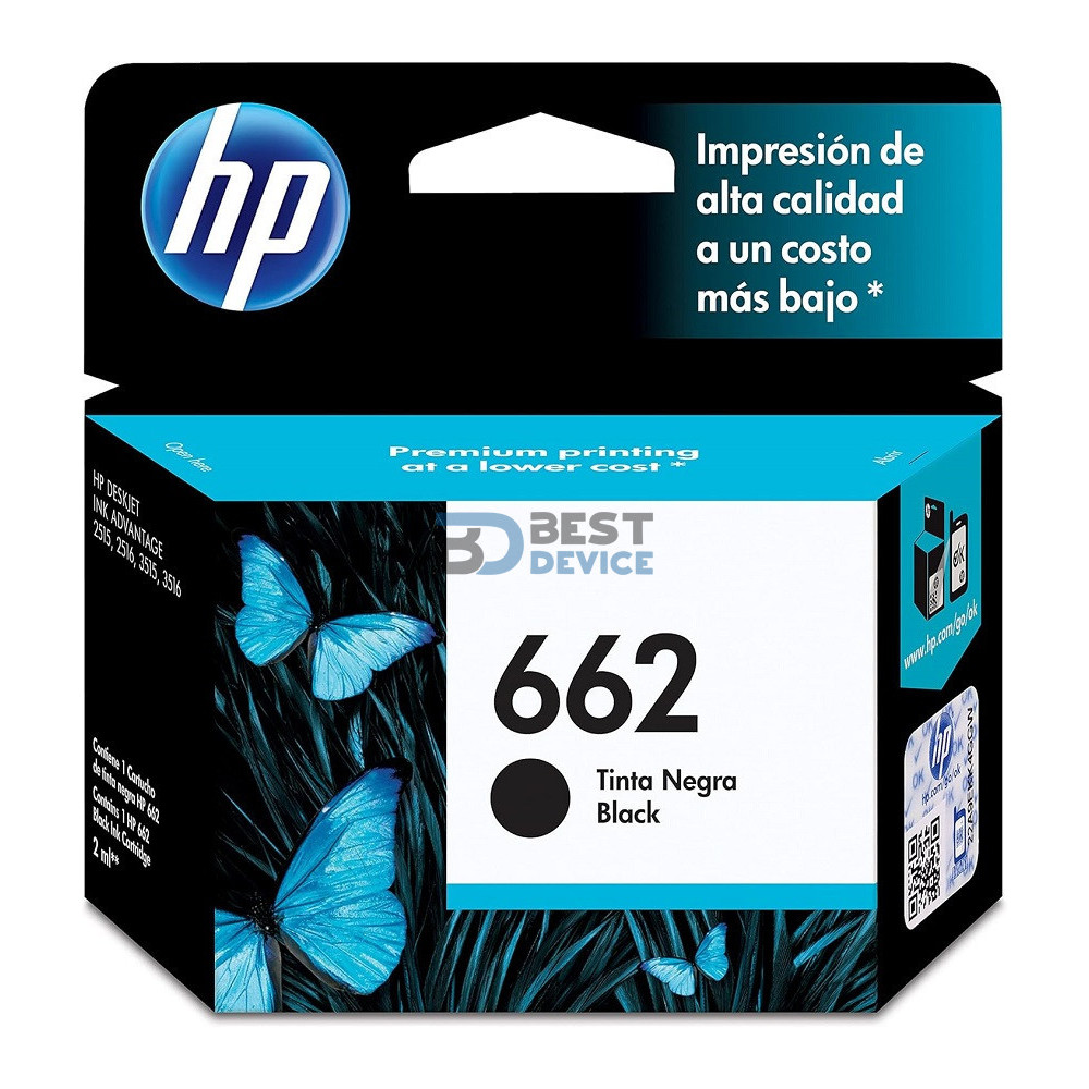 TINTA HP CZ103AL 662 NEGRO (2515)
