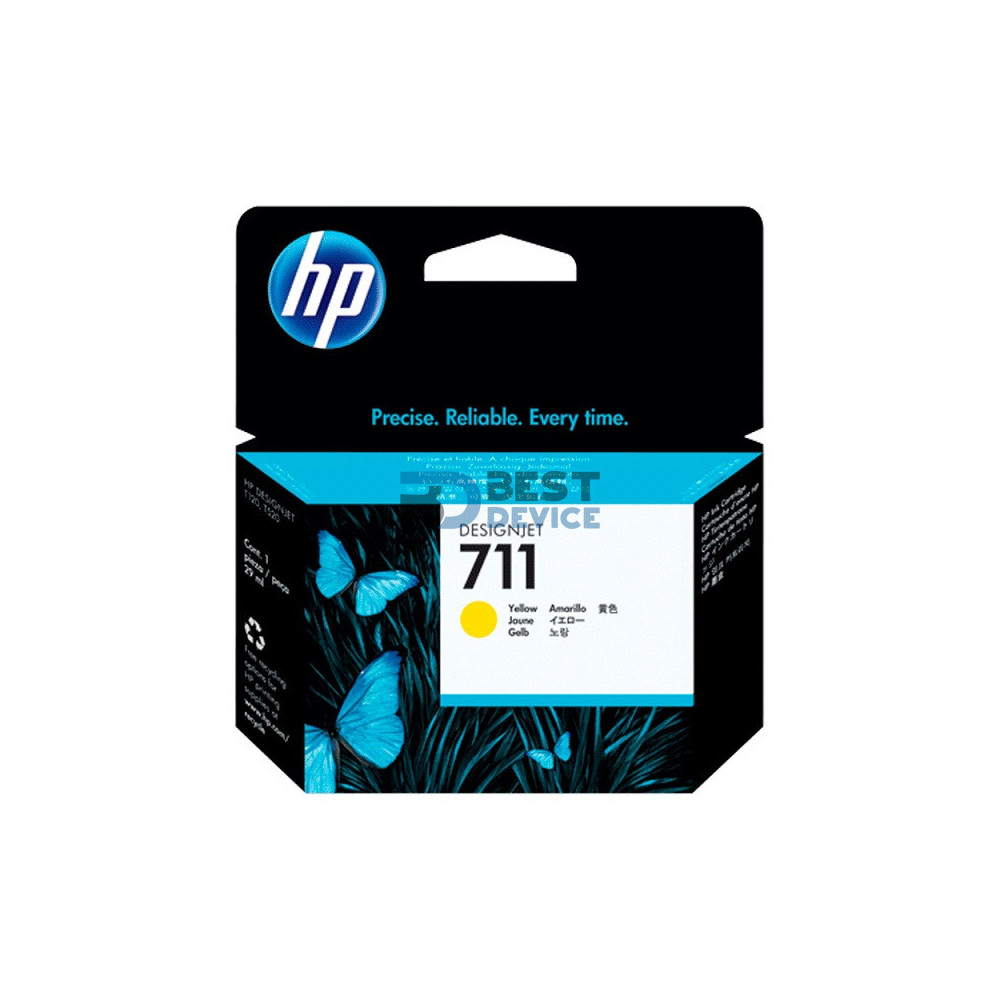 TINTA HP CZ132A 711 YELLOW T120/T520