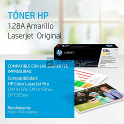 TONER HP CE322A (128A) AMARILLO
