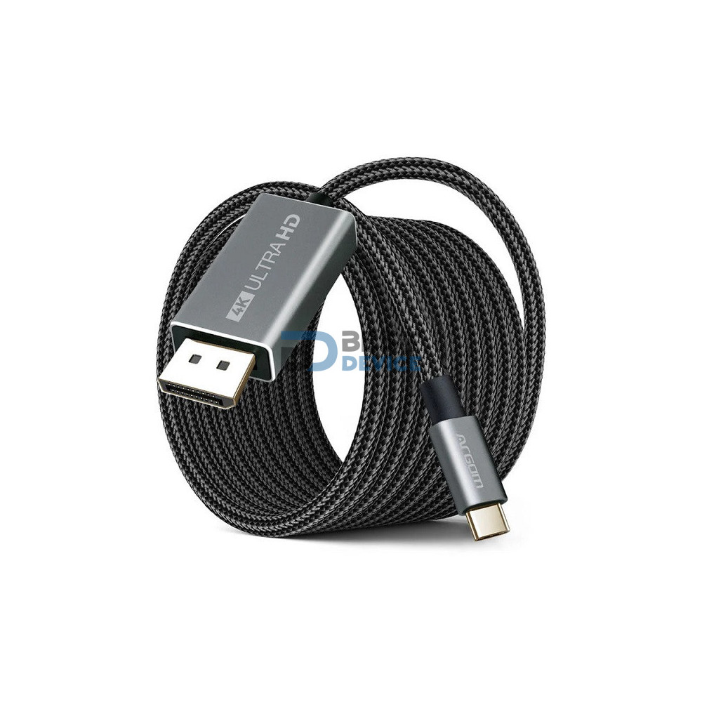 CABLE ARGOMTECH ARG-CB-0096 TIPO C A DISPLAY PORT 4K 1.8