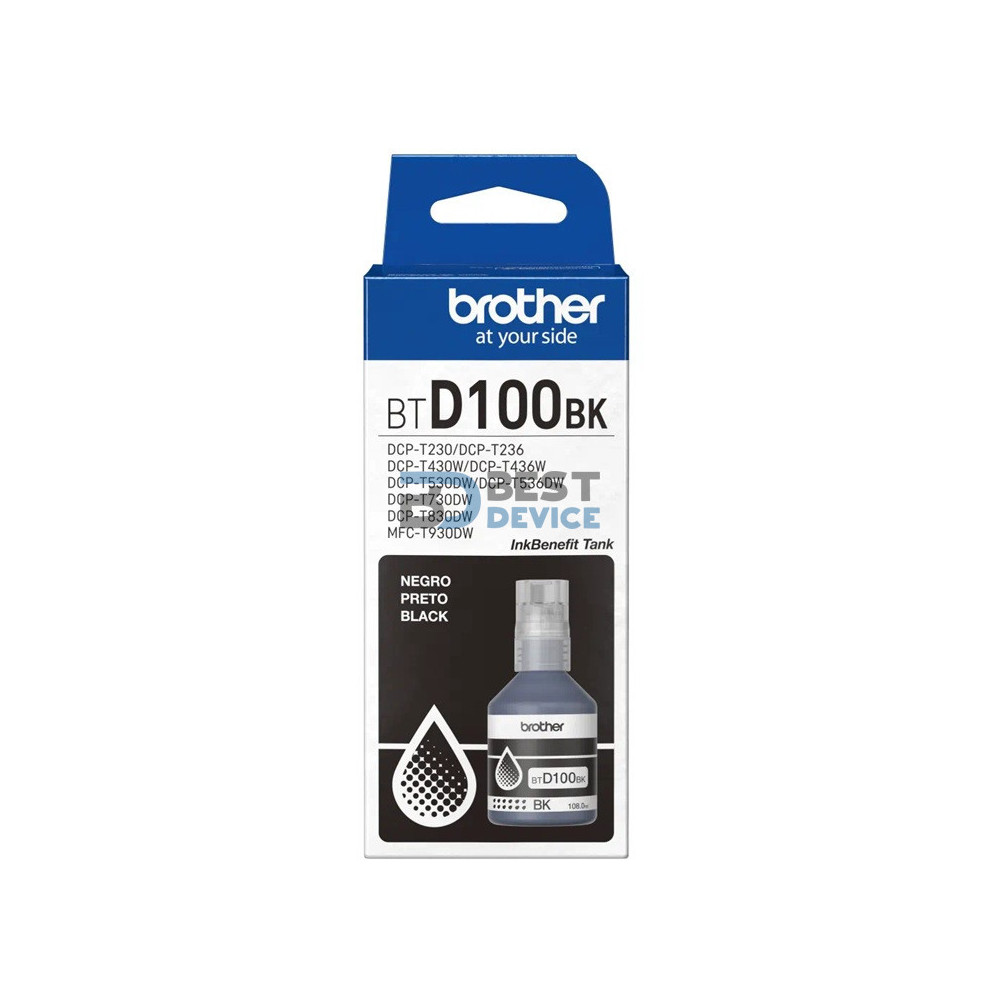 TINTA BROTHER BTD100BK NEGRO (T230/430/530/730/930)