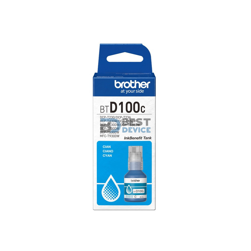 TINTA BROTHER BTD100C CYAN (T230/430/530/730/930)