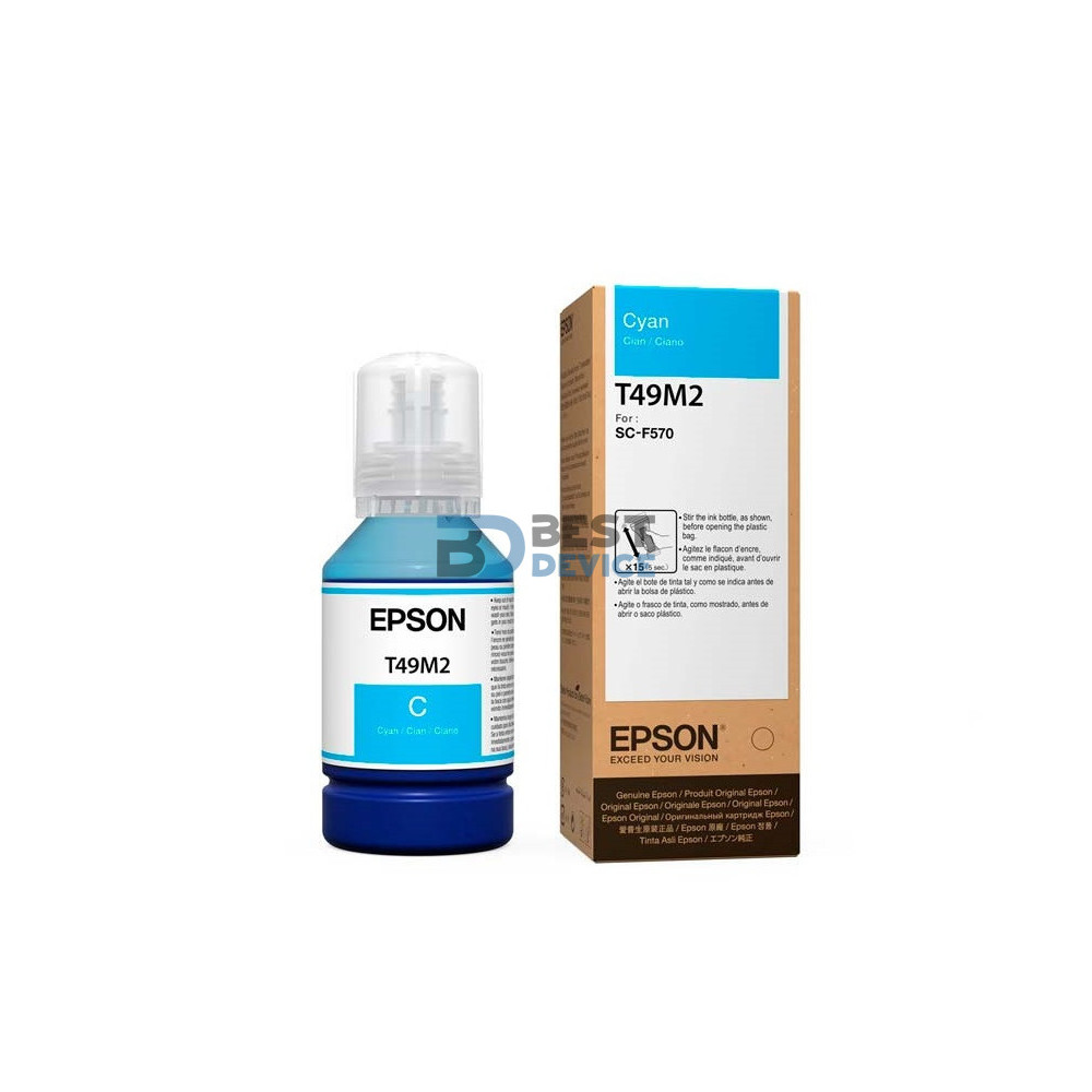 TINTA EPSON T49M220 F170/F570 ULTRA CYAN 140ML