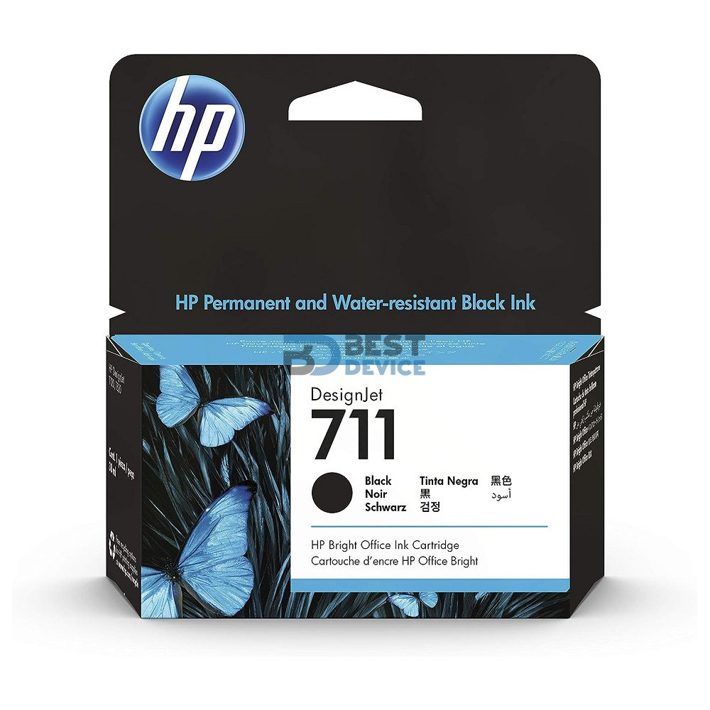 TINTA HP CZ129A 711 NEGRO T120/T520