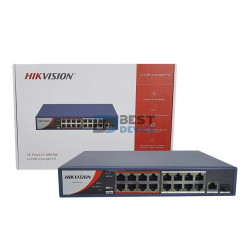 SWITCH HIKVISION DS-3E0318P-E/M(B) 16 PUERTOS