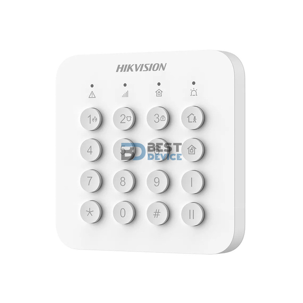 KEYPAD LED WIRELESS HIKVISION AX HOME DS-PK201B-WB