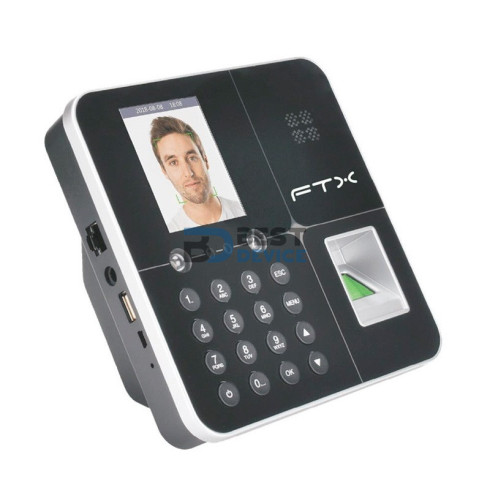 RELOJ/MARCADOR BIOMETRICO FTX FBM-01 RJ45/DE HUELLA/FACIAL/NEGRO