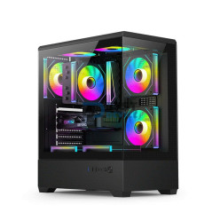 GABINETE GAMER FTX PCC-G9BK EATX/ATX/MATX/ITX NEGRO