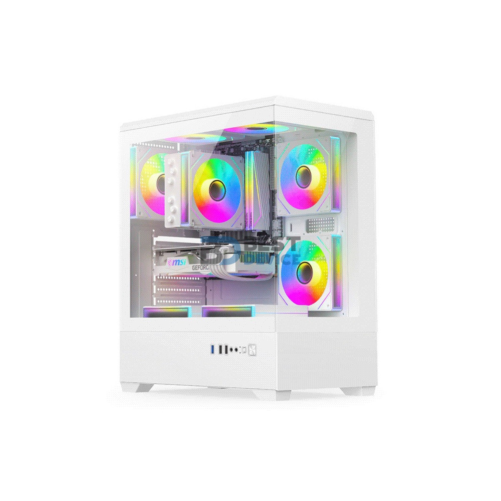GABINETE GAMER FTX PCC-G9WH EATX/ATX/MATX/ITX BLANCO