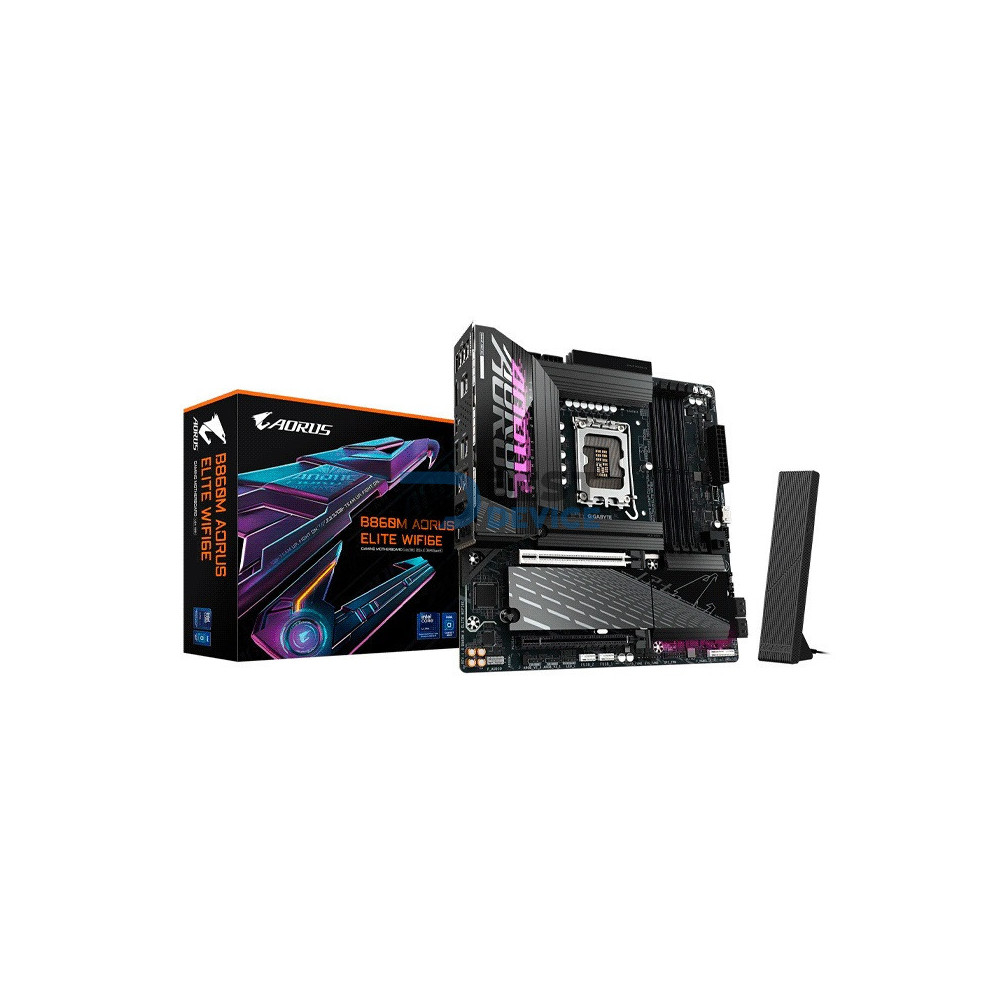 PLACA MADRE AORUS 1851 B860M ELITE WIFI6E DDR5 S/R/HDMI/DP/3M2/USB/MATX