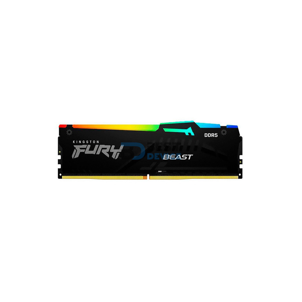 MEMORIA RAM KINGSTON DDR5 16G 6400 FURY BEAST BK KF564C32BBEA-16 RGB XMP