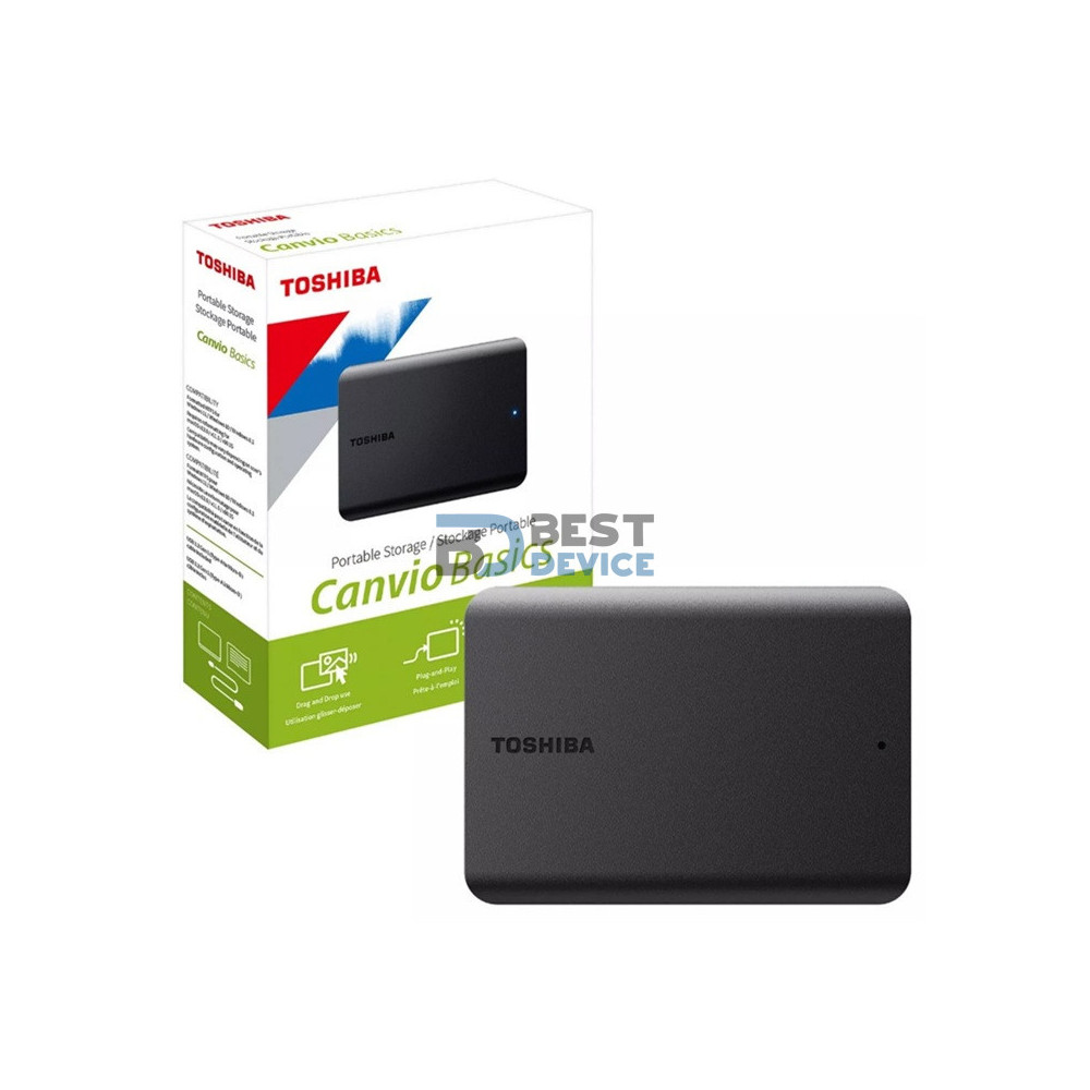 DISCO DURO EXTERNO TOSHIBA HDTB520XK3AA 2TB USB 3.2/NEGRO