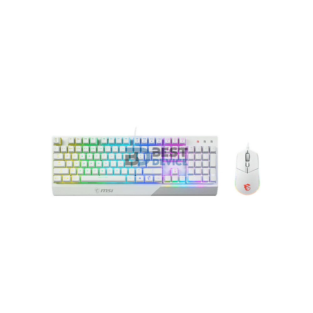 MSI VIGOR COMBO GK30 TECLADO/MOUSE/GAMER/ENG/BLANCO