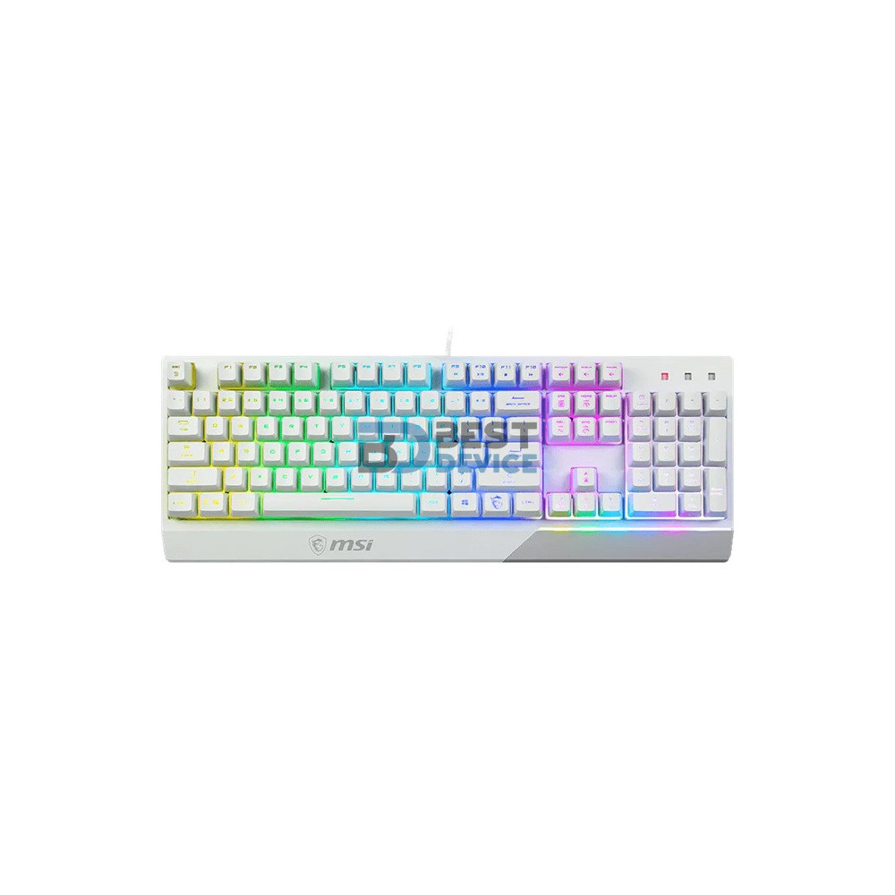 TECLADO GAMER MSI VIGOR GK40 ENG/BLANCO