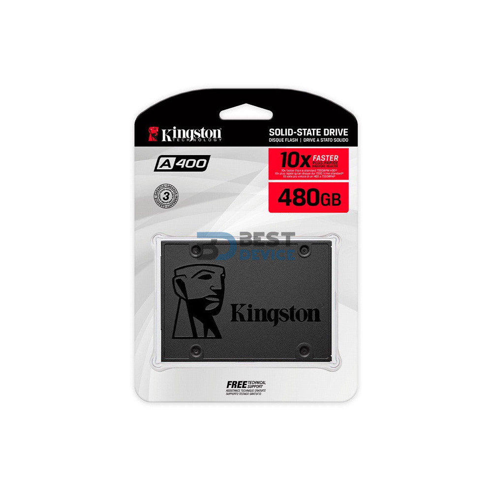 SSD KINGSTON 480GB SA400S37/480G 2.5 SATA3