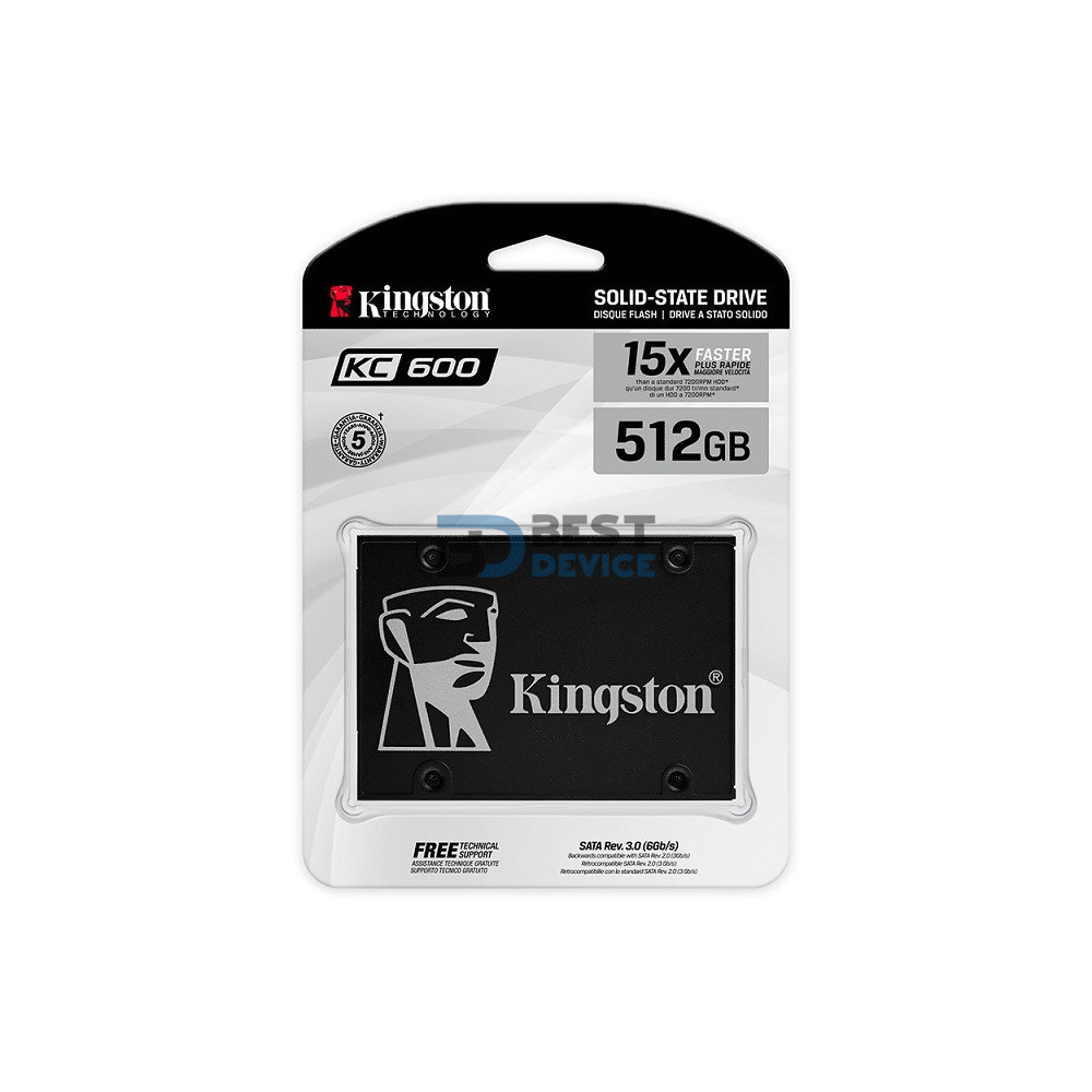 SSD KINGSTON 512GB SKC600/512G 2.5 SATA3