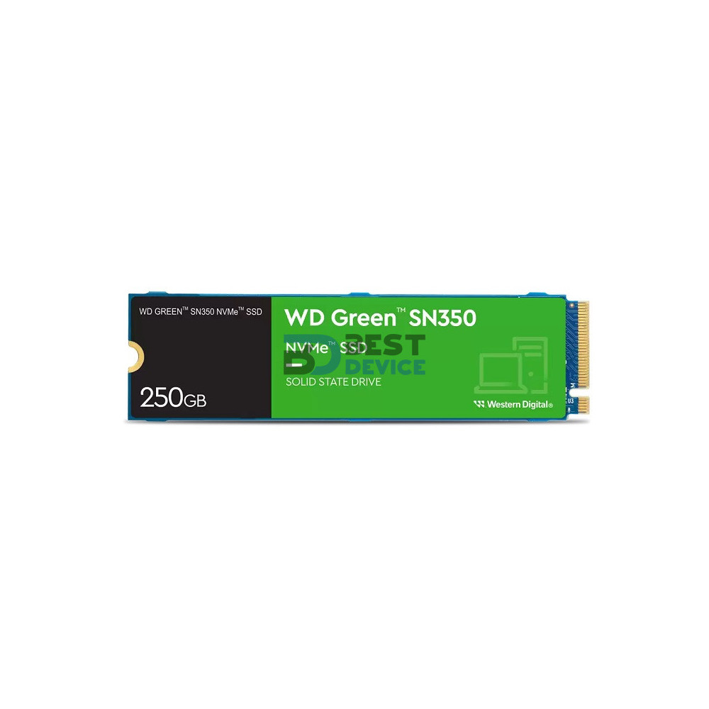 SSD WESTERN DIGITAL 250 GB SN350 M.2 NVME GREEN