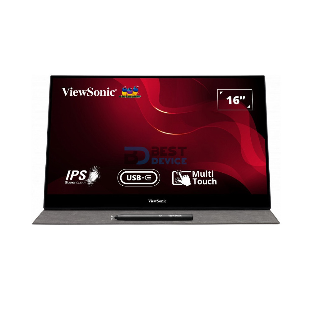 MONITOR VIEWSONIC 15.6" PORTATÍL TOUCH TD1655