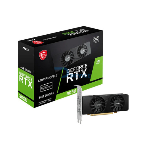 TARJETA GRÁFICA MSI 6GB GEFORCE RTX3050 LP OC GDDR6 PCIE