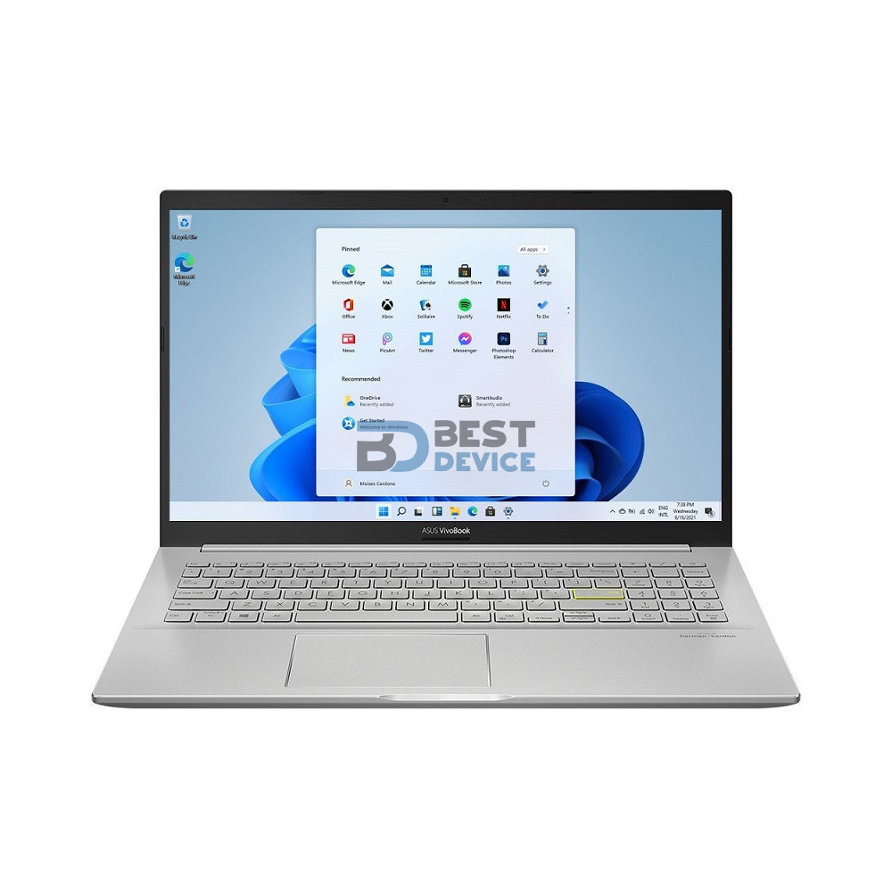 NOTEBOOK ASUS CI3 K513EA-BQ2405W/15/4/128/W11/SILVER