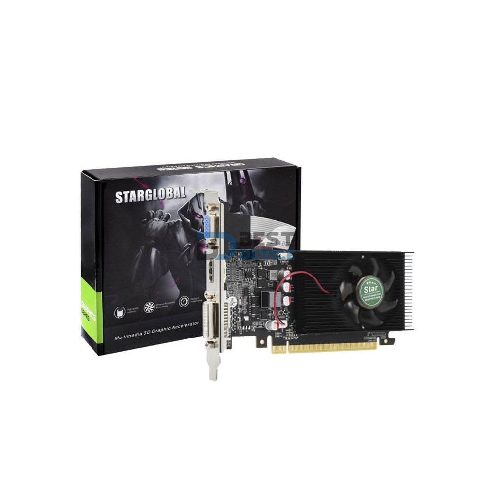 TARJETA GRÁFICA STAR GT610 2GB 64BIT DDR3/DVI/HDMI/VGA