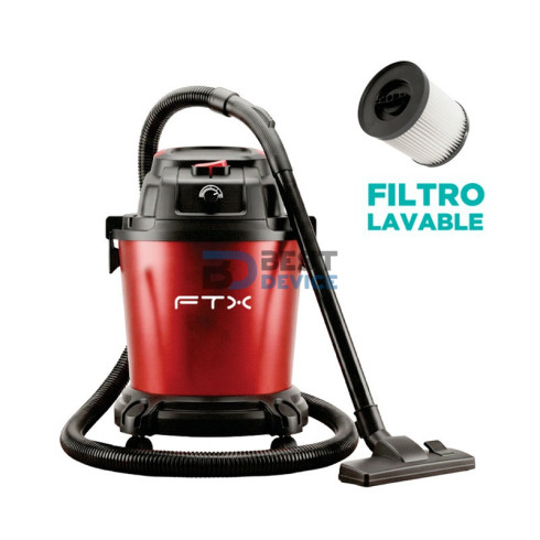 ASPIRADORA FTX VC2-12DW 1700W/220V/30L/SECO/HUMEDO ROJO