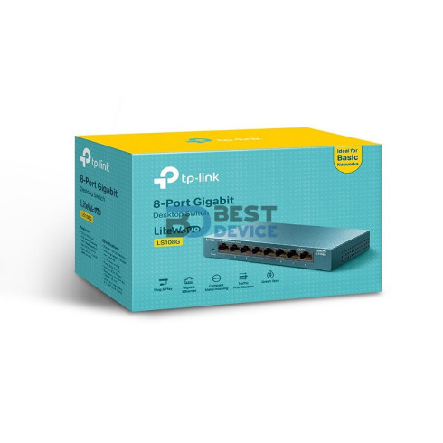 HUB SWITCH TP-LINK 8P LS108G 10/100/1000