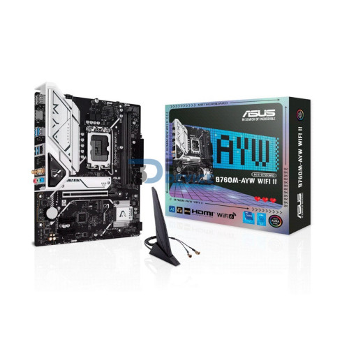 PLACA MADRE ASUS B760M-AYW WIFI D4 II LGA 1700/S/R/HDMI/2M2/USB3.2/MATX